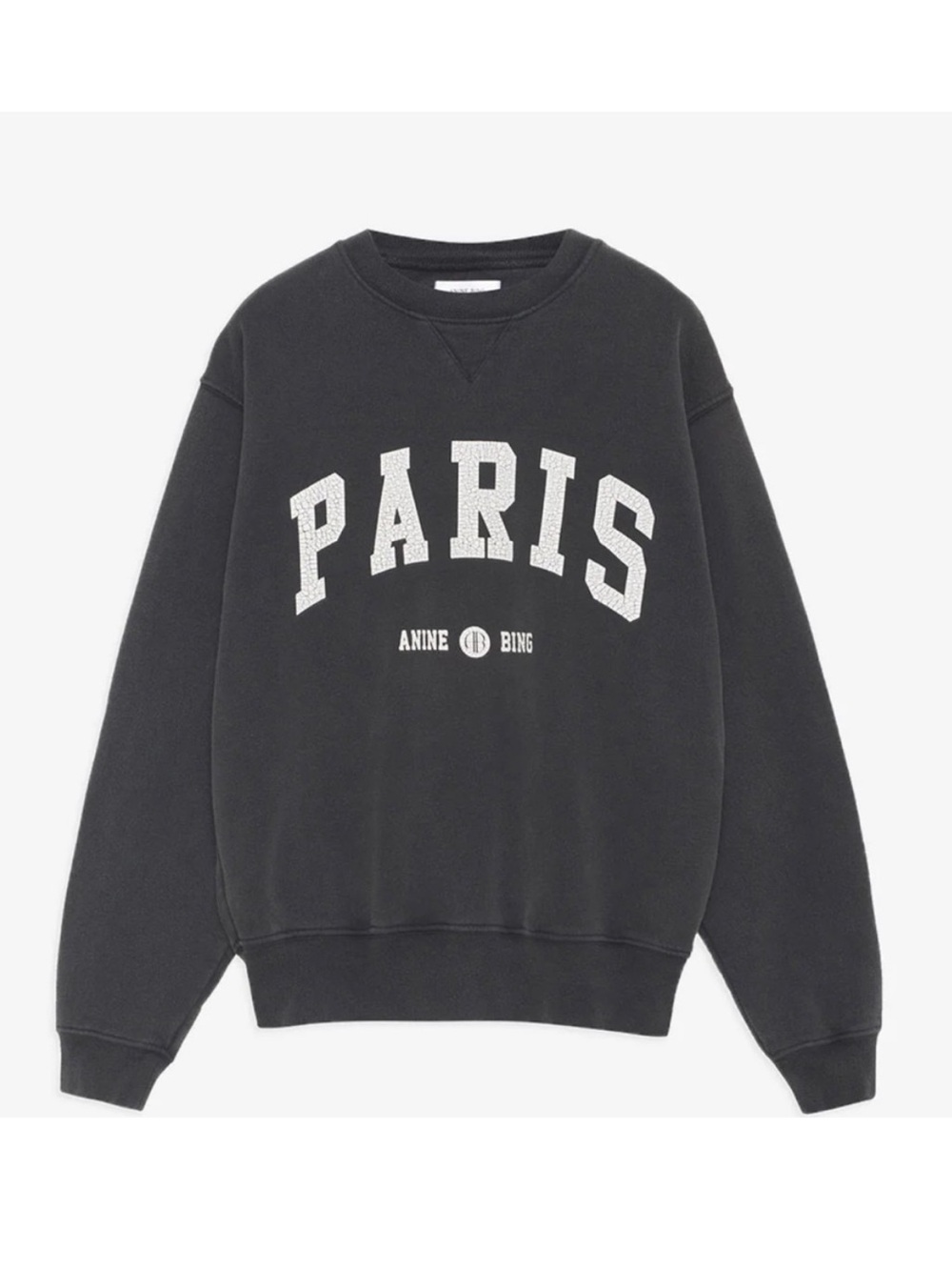 ✨ Anine Bing Paris Crewneck Sweatshirt Black ✨
